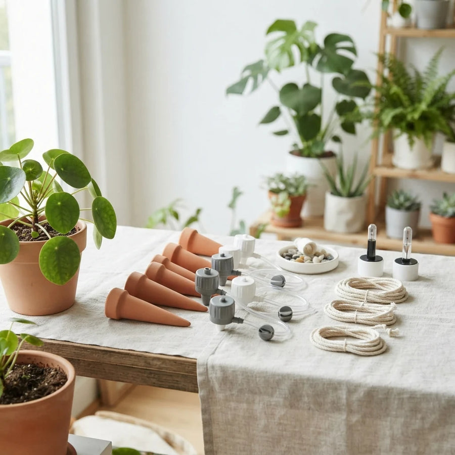 Plant watering tools and moisture care accessories collection cover